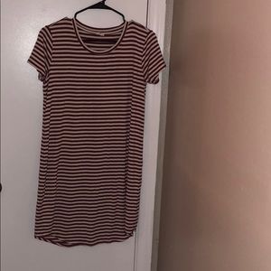 Striped t shirt dress